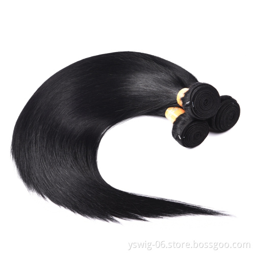 Natural Peruvian Human Hair, Plain Color 1# Jet Black Straight Remy Hair Peruvian Human Hair Weave, Brazilian Virgin Human Hair